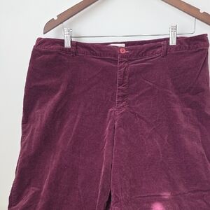 Laura Plus Petite Burgundy Corduroy Pants